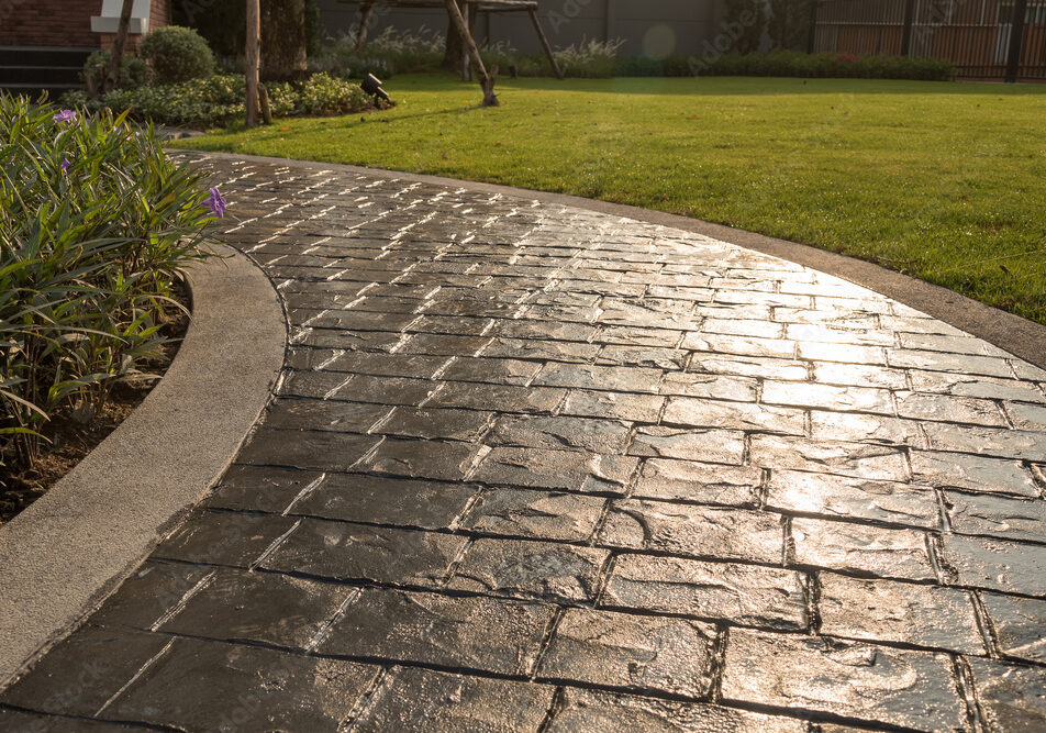 stamped concrete patio