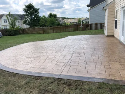 rounded patio