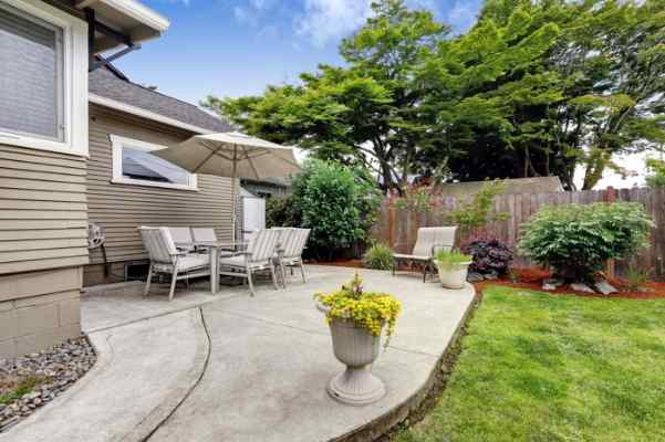 patio under a deck